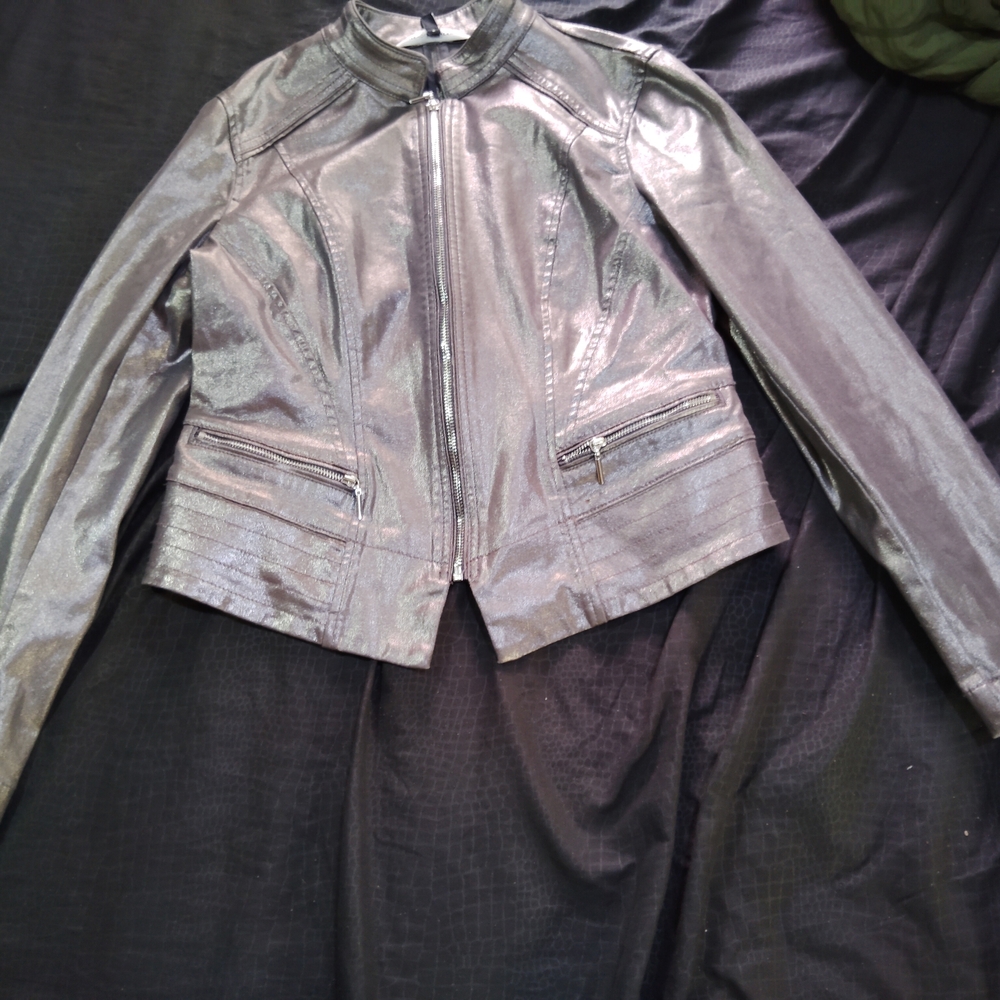 Metallic Silver Women's Jacket
